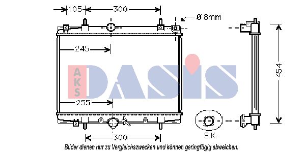 AKS DASIS Radiators, Motora dzesēšanas sistēma 161820N